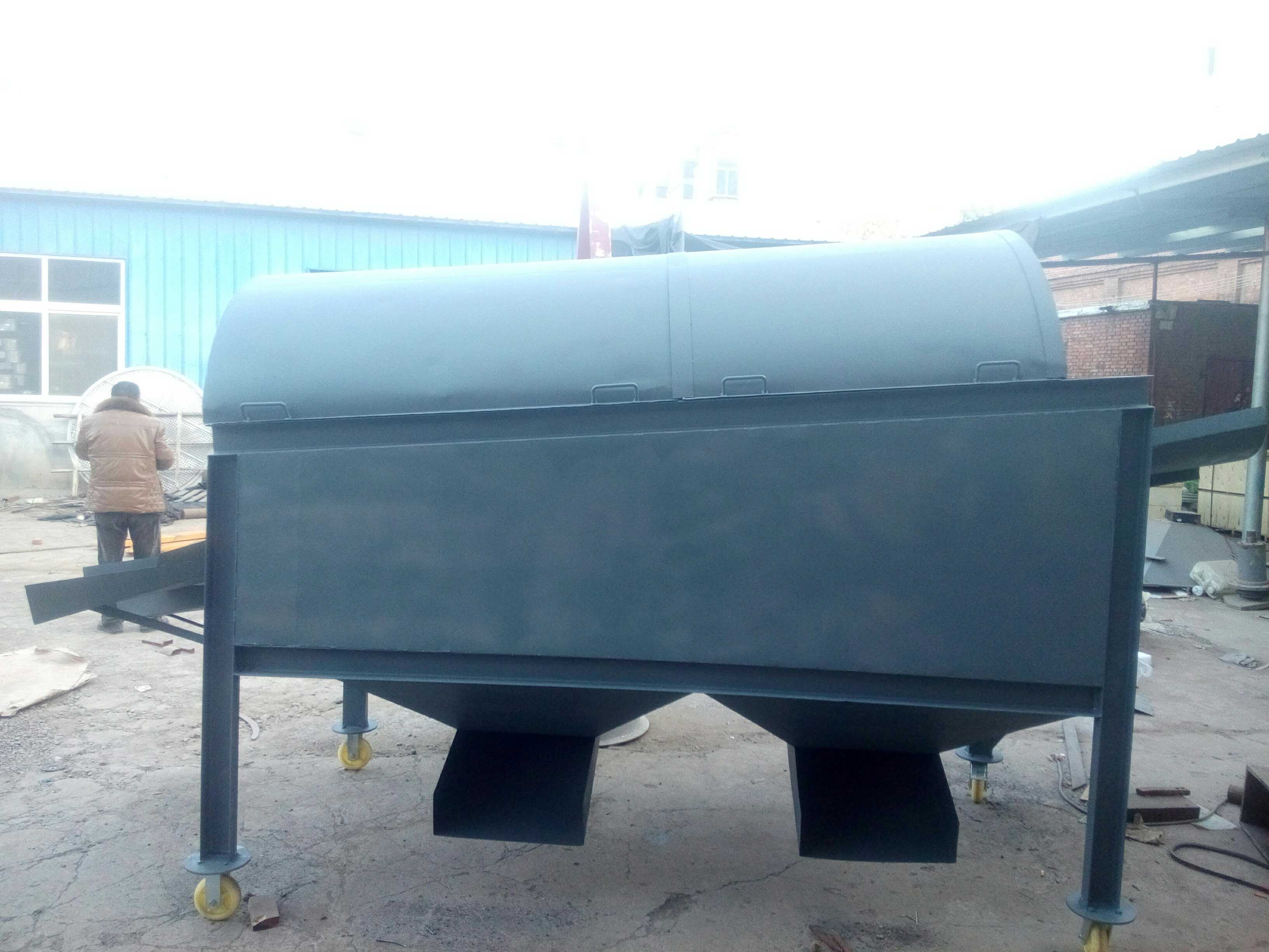 不銹鋼粉末滾筒篩進料端返料回料該怎么處理？ (不銹鋼無動力滾筒)