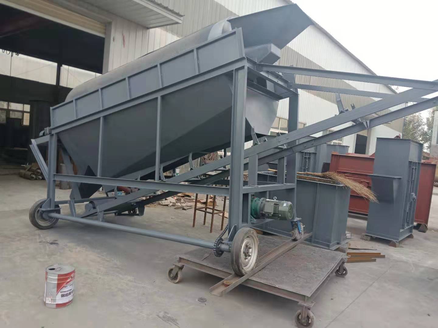 不銹鋼<a href='http://www.cnbzz.com' title='滾筒篩' target='_blank'>滾筒篩</a>在槐米加工工藝中的應用